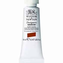 Winsor  Newton Designers Gouache  14 ml 047oz tube  Burnt Sienna