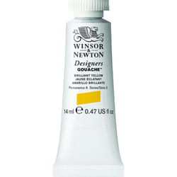 Winsor  Newton Designers Gouache  14 ml 047oz tube  Brilliant Yellow