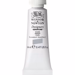 Winsor & Newton Designers Gouache, 14 ml, Silver, 1 pc(s)