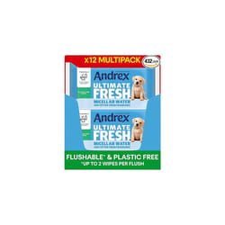 Andrex Ultimate Fresh Washlets, 12 Packs