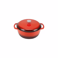 Amazon Basics Enameled Cast Iron Round Dutch Oven with Lid and Dual