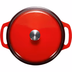 Amazon Basics Enameled Cast Iron Round Dutch Oven with Lid and Dual