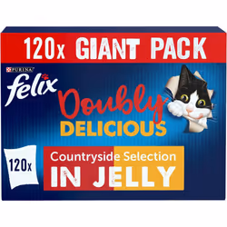 FELIX Doubly Delicious Countryside Selection Jelly Wet Cat Food120x85g