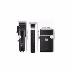 3pcs Men'S Professional Hair & Beard Grooming Kit