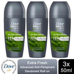 Dove Men+Care AP Deodorant, Extra Fresh, 50ml - Buy 3 - Extra Fresh