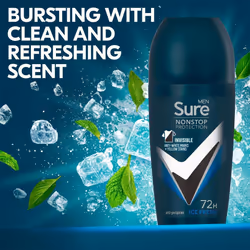 Sure Men Anti-Perspirant Roll On Ice Fresh, 50ml - Buy 3