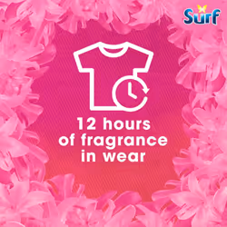 Surf Tropical Lily Washing Powder joy-infused fragrance with natural essential oil lasting up to 12 hours in wear for brilliantly