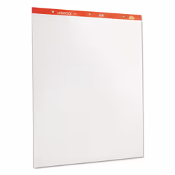Universal UNV35600 27 in. x 34 in. Unruled Easel Pads/Flip Charts - Wh