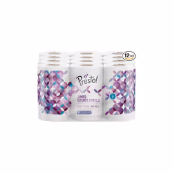 Amazon Brand - Presto! Jumbo Kitchen Roll, 3-ply, Str