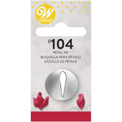 Wilton Petal Tip, 104 Carded, Steel