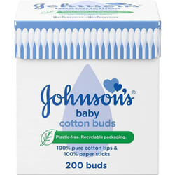 Johnson's Baby Cotton Buds (1 x Pack of 200) Soft & Gentle Ear Buds