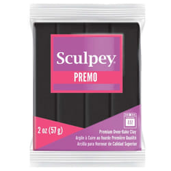 Sculpey Premo Polymer Oven-Bake Clay  Black  Non Toxic  2 oz. bar  Gre