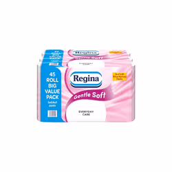 Regina Gentle Soft Toilet Tissue - 45 Rolls of 3 Ply