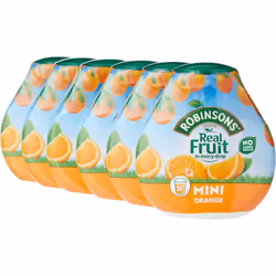 Robinsons Mini - No Added Sugar - Low Calorie - Orange, 6 Count