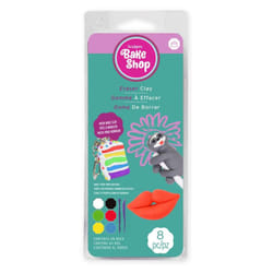 Sculpey Bake Shop Eraser Polymer Oven Bake Clay  6 unique color set  becomes real erasers after baking  1 modeling tool  Great for creating