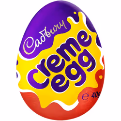 Cadbury Creme Egg - Milk Chocolate Filled With Creamy Filling, Pack of 48 x 40 g