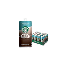 Starbucks Doubleshot Espresso No Added Sugar Iced Coffee Drink 12x200ml Best Before April 2026