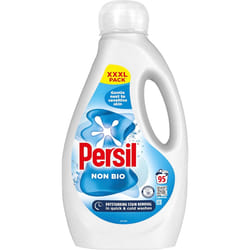 Persil Non Bio Laundry Washing Liquid Detergent outstanding stain removal in quick & gentle next to sensitive skin 95 washes (2.565 L)