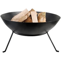 Esschert Design FF114 Steel Fire Bowl, Black, 14.0 in*23.0 in*23.0 in