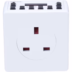 STATUS Timer Switch | 7 Day Digital Timer Light Switch | White UK Plug | S7DDT3