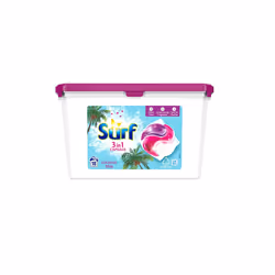 Surf 3 in 1 Laundry Washing Capsules Coconut Bliss 18 Washes (3 Pack)