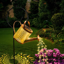 GLOBAL GOLDEN Solar Watering Can Light, LED Sola