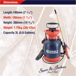 Spear & Jackson 3LPUMP 3 Litre General Purpose Pump