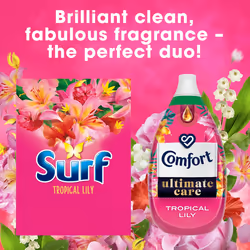 Surf Tropical Lily Washing Powder joy-infused fragrance