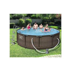 Bestway Steel Pro Max Frame Swimming Pool with Filter Pump & Ladder 12ft Rattan