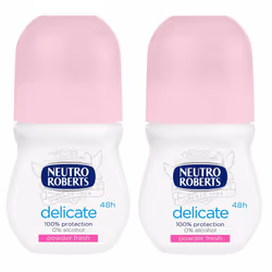 Neutro Roberts Anti-Perspirant Delicate Powder Fresh Roll-on- 2 x 50ml