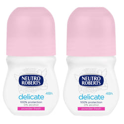 Neutro Roberts Anti-Perspirant Delicate Powder Fresh Roll-on- 2 x 50ml