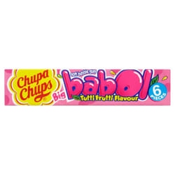Chupa Chups BigBabol Tutti Frutti Fla.SoftBubble Gum6pic28g(packof 20)