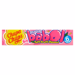 Chupa Chups BigBabol Tutti Frutti Fla.SoftBubble Gum6pic28g(packof 20)