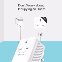TP-Link TL-WPA7617 KIT AV1000 Powerline Adapter WiFi Extender, WiFi 1200Mbps, Ethernet Ports, Powerline WiFi Extender