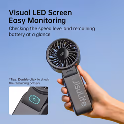 JISULIFE Handheld Fan Life7  Ultimate Flexibility: High-Power Motor