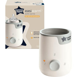 Tommee Tippee Easiwarm Bottle Warmer, Warms Baby Feeds to Body Temperature in Minutes, Automatic Timer, One-Dial Operation, White
