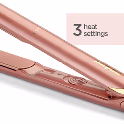 BaByliss Rose Gold Hair Straighteners - Ceramic Plates for Smooth