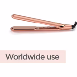 BaByliss Rose Gold Hair Straighteners - Ceramic Plates for Smooth