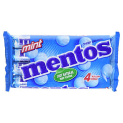 Chewy Dragees Rolls, Mint, 4 x 38g