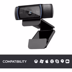Logitech HD Pro Webcam C920, Widescreen Video Calling and Recording
