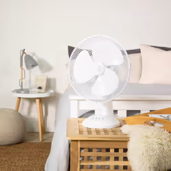 Russell Hobbs 12" Inch, Lightweight, Portable Desk Fan, 3 Speeds,