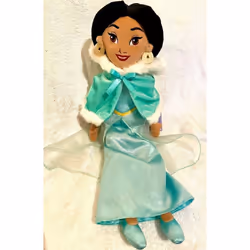 Jasmine soft plush doll toy in winter holiday jacket by Aladdin 20