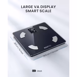 RENPHO Scale for Body Weight and BMI, Large VA Screen Body Fat Scale, Accurate Weighing Scale Digital Bathroom Bluetooth Scale