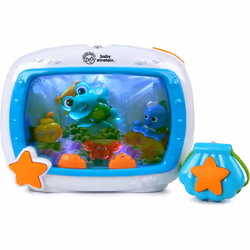 Baby Einstein 11058 , Sea Dreams Soother Cot Toy with Remote, Lights and Melodies, Newborns and up Multi