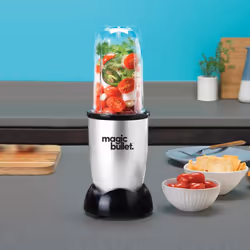 nutribullet magic bullet Starter Kit - All-in-one Food Processor & Blender - 10,000 RPM Speed - 4 Piece Kit with 1x High Torque Power Base
