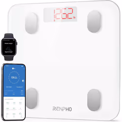 RENPHO Smart Scales for Body Weight, Digital Weighing Scales with High Precision Sensors, Bathroom Scales with App for 13 Bod ...