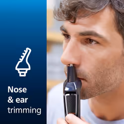 Philips 7 in1 All-In-One Trimmer, Series 3000 Grooming Kit for Beard & Hair with 7 Attachments, Including Nose Trimmer, Self Sharpen