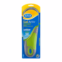 Scholl Insoles Men's Sport Gel Active UK Shoe Size 7-12