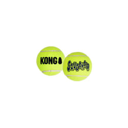 KONG - Squeakair Balls - Dog Toy Premium Squeak Tennis Balls, Gentle on Teeth (6 Pack) - For Medium Dogs