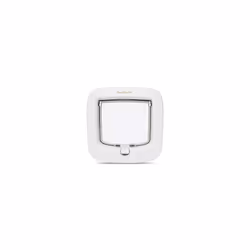 PetSafe Manual-Locking Cat Flap with Easy Install, White, 4 Way Manual Lock, Exclusive Entry, For Cats Up to 7 kg, Energy Eff ...